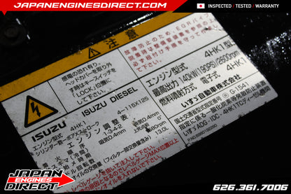 JDM ISUZU 4HK1 5.2L TURBO DIESEL ENGINE COMPLETE LONG BLOCK NPR/NQR 6 SPEED