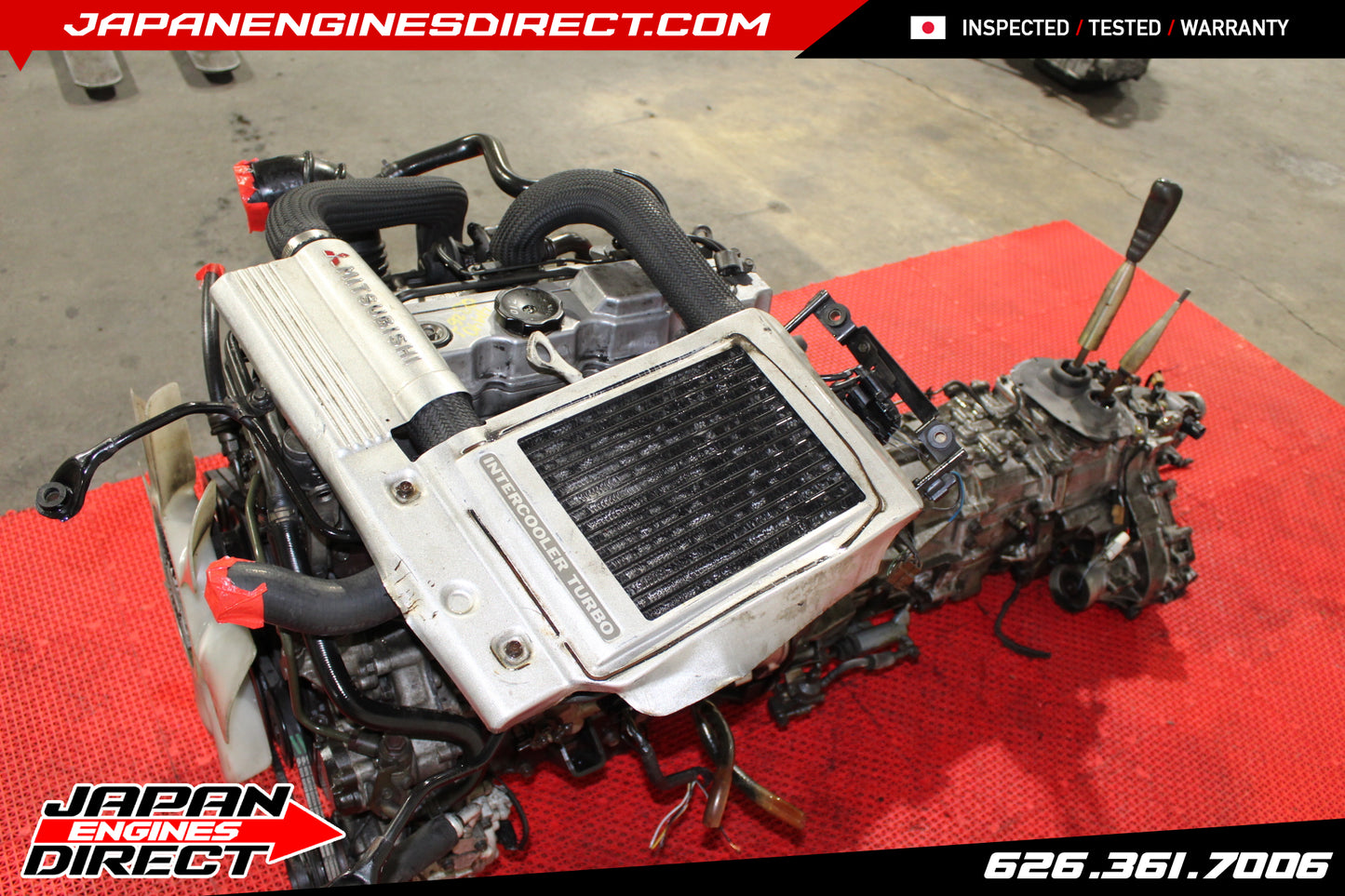 JDM MITSUBISHI 4M40 TURBO DIESEL ENGINE 2.8L 4X4 AWD MANUAL TRANS PAJERO