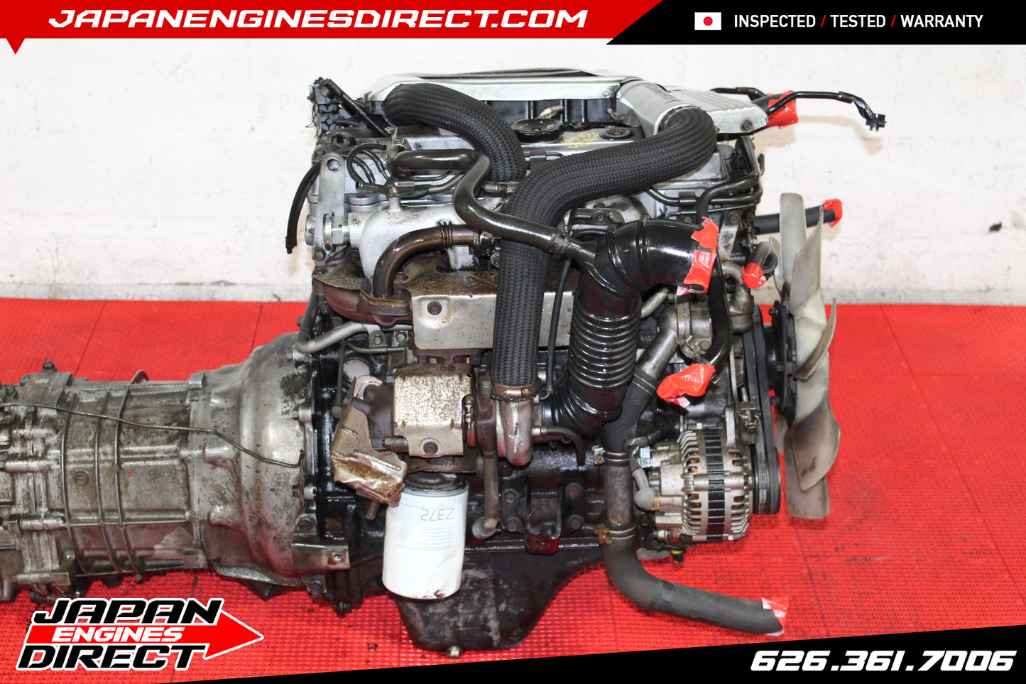 JDM MITSUBISHI 4M40 TURBO DIESEL ENGINE 2.8L 4X4 AWD MANUAL TRANS PAJERO