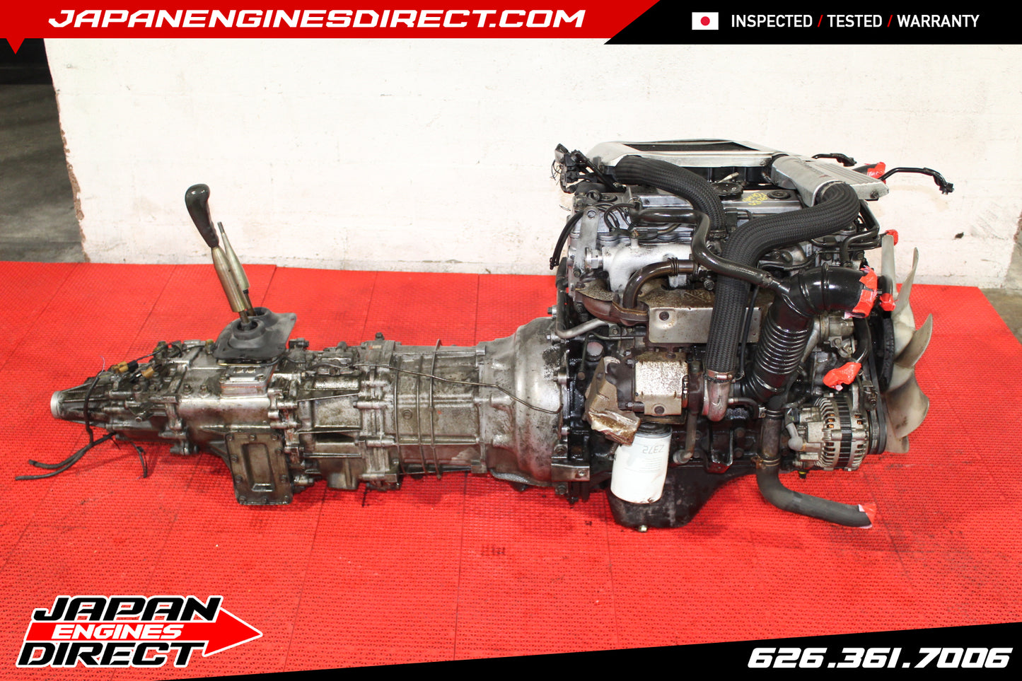 JDM MITSUBISHI 4M40 TURBO DIESEL ENGINE 2.8L 4X4 AWD MANUAL TRANS PAJERO