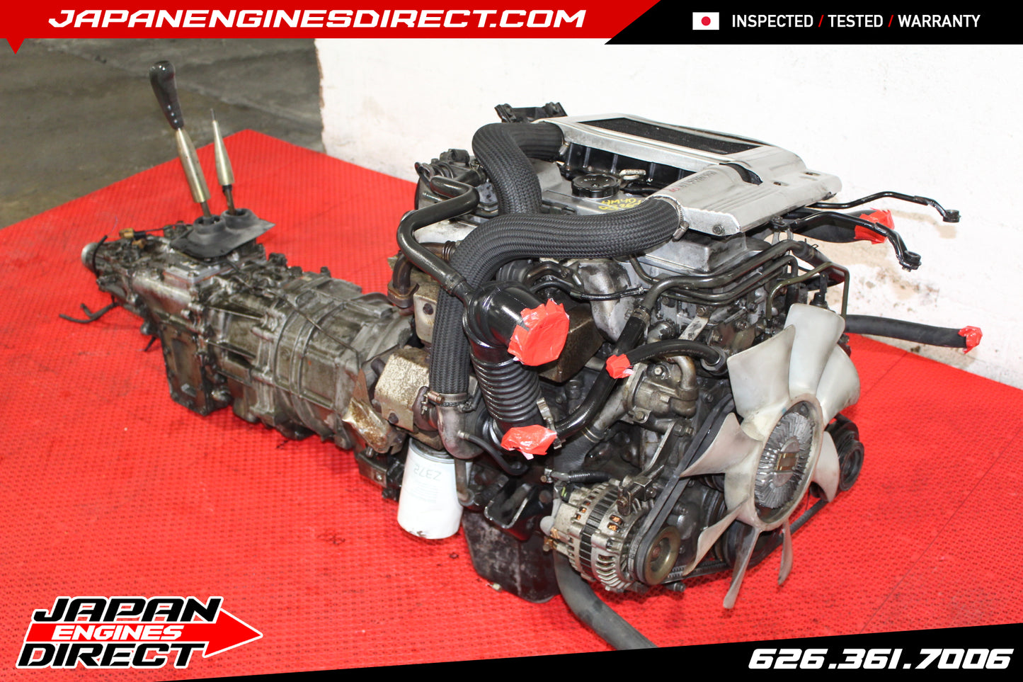 JDM MITSUBISHI 4M40 TURBO DIESEL ENGINE 2.8L 4X4 AWD MANUAL TRANS PAJERO