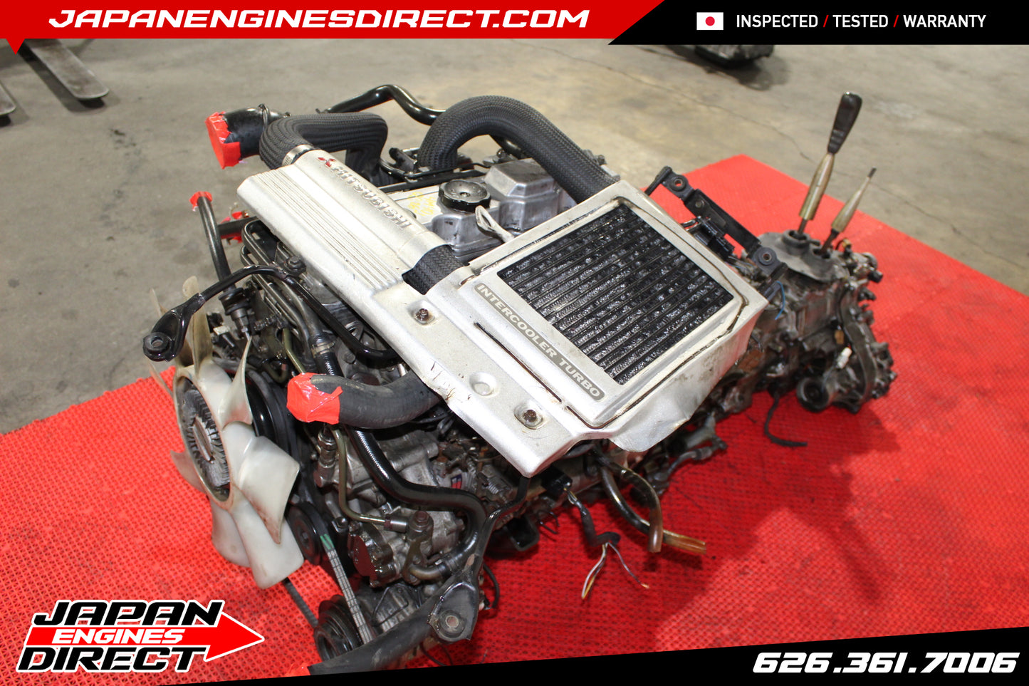 JDM MITSUBISHI 4M40 TURBO DIESEL ENGINE 2.8L 4X4 AWD MANUAL TRANS PAJERO