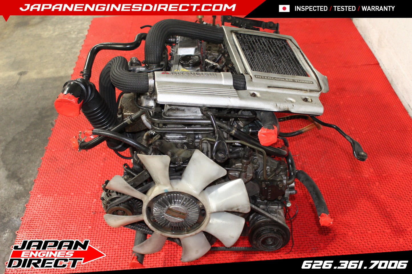 JDM MITSUBISHI 4M40 TURBO DIESEL ENGINE 2.8L 4X4 AWD MANUAL TRANS PAJERO