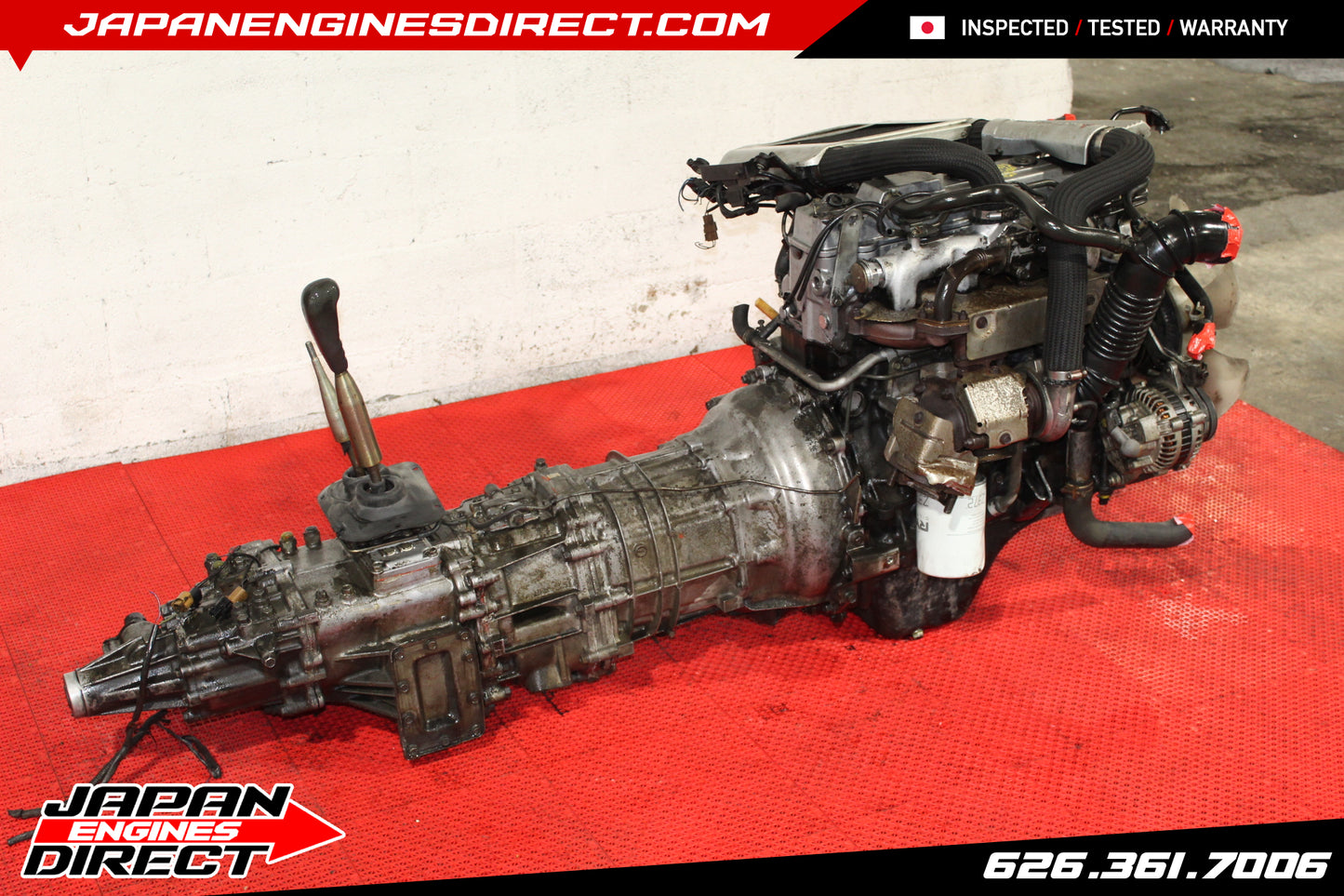 JDM MITSUBISHI 4M40 TURBO DIESEL ENGINE 2.8L 4X4 AWD MANUAL TRANS PAJERO