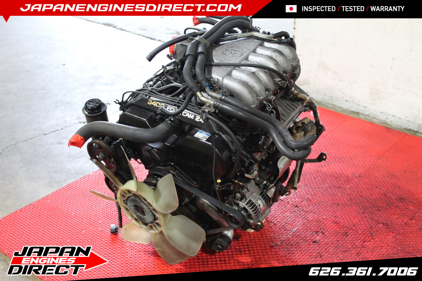 JDM USED TOYOTA 5VZFE 3.4L V6 ENGINE MOTOR 1995-2002 T100 4RUNNER TACOMA TUNDRA