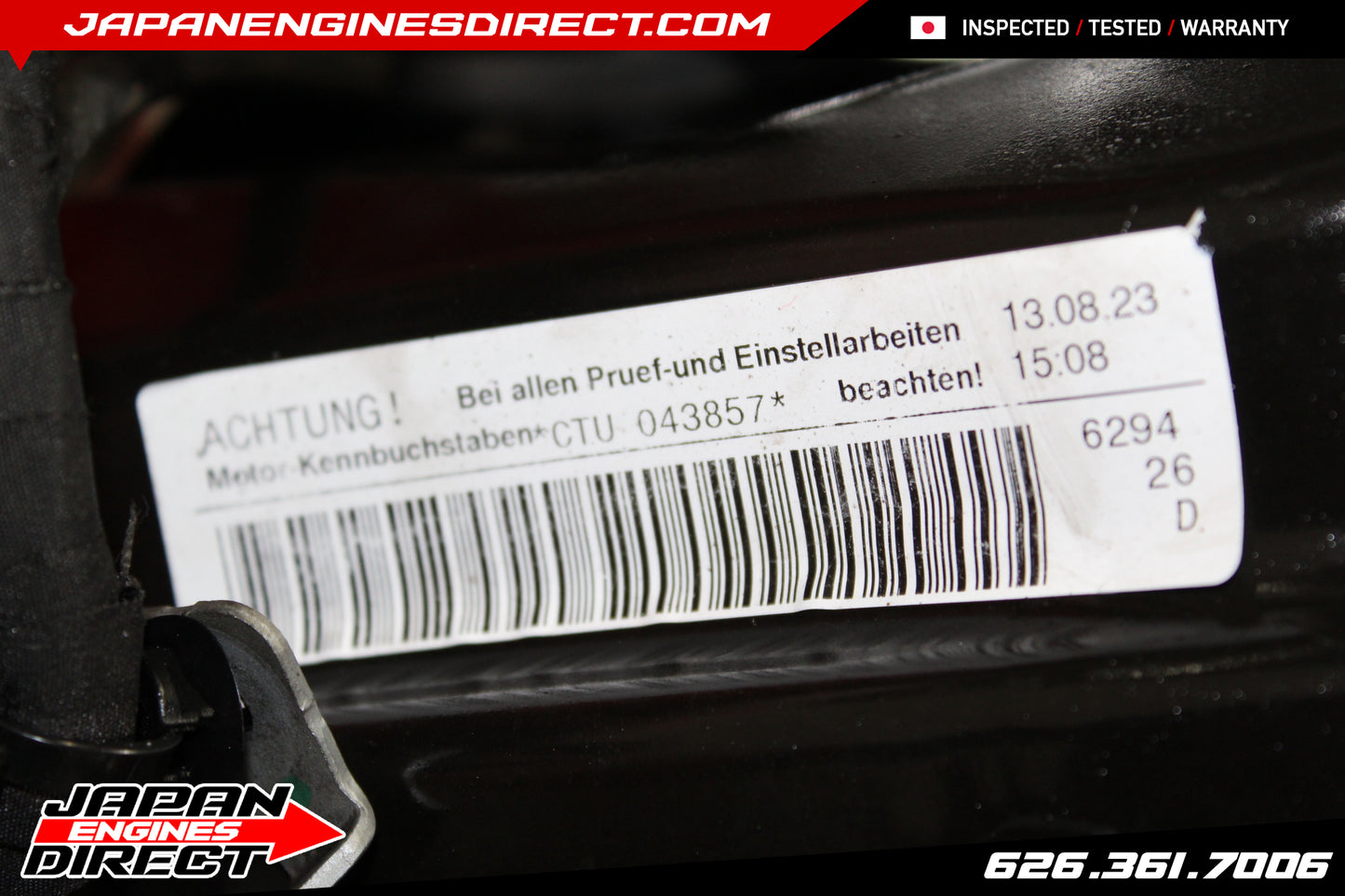 USED 2013-2017 AUDI S4 S5 ENGINE - 3.0L TFSI SUPERCHARGER V6 ENGINE EEAQ JAPAN IMPORTED