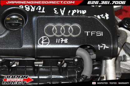 JDM Audi 2.0T TFSI EA113 Turbo Engine Motor – Fits 2006–2013 A3 & 2009–2010 TT Quattro Low Mileage