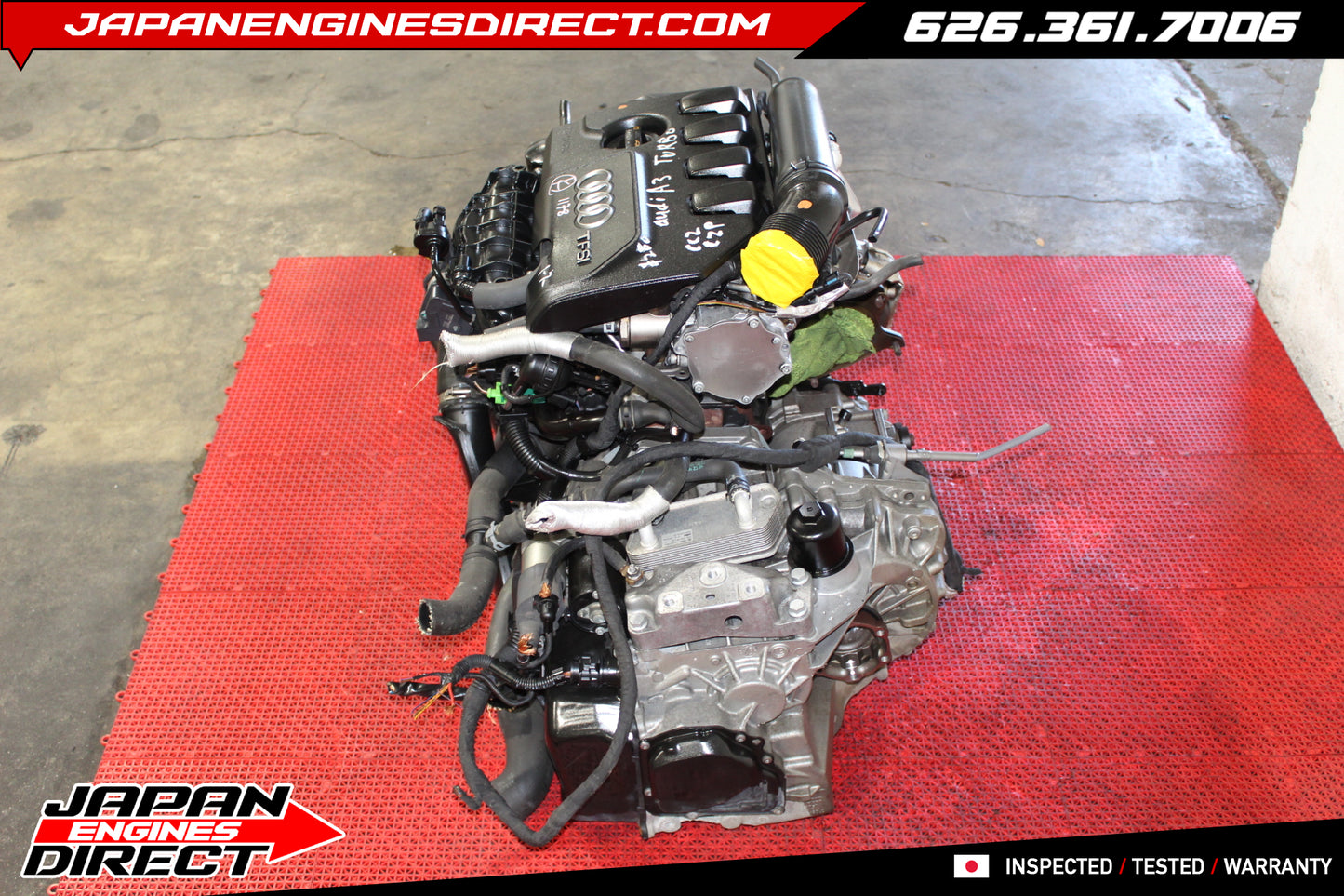 JDM Audi 2.0T TFSI EA113 Turbo Engine Motor – Fits 2006–2013 A3 & 2009–2010 TT Quattro Low Mileage