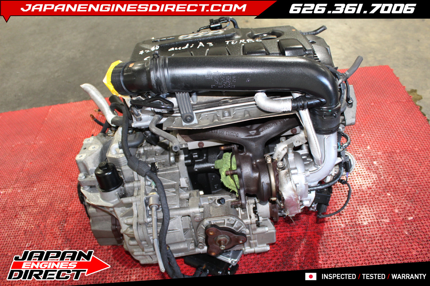 JDM Audi 2.0T TFSI EA113 Turbo Engine Motor – Fits 2006–2013 A3 & 2009–2010 TT Quattro Low Mileage