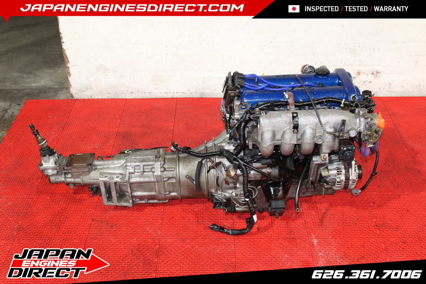 JDM 1990-1993 MAZDA MIATA 1.6L USED MOTOR W/ 5 SPEED MANUAL TRANSMISSION LONG NOSE