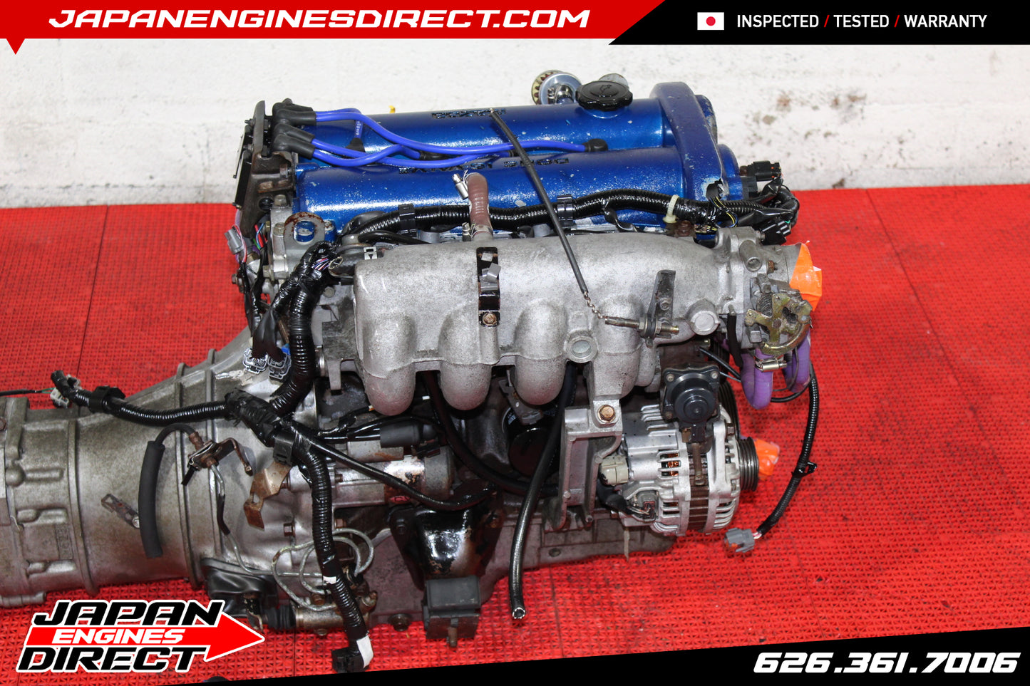 JDM 1990-1993 MAZDA MIATA 1.6L USED MOTOR W/ 5 SPEED MANUAL TRANSMISSION LONG NOSE