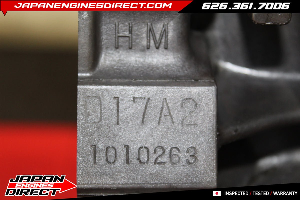 Honda Civic 2001-2005 1.7L VTEC SOHC Engine Motor EX Model D17A2