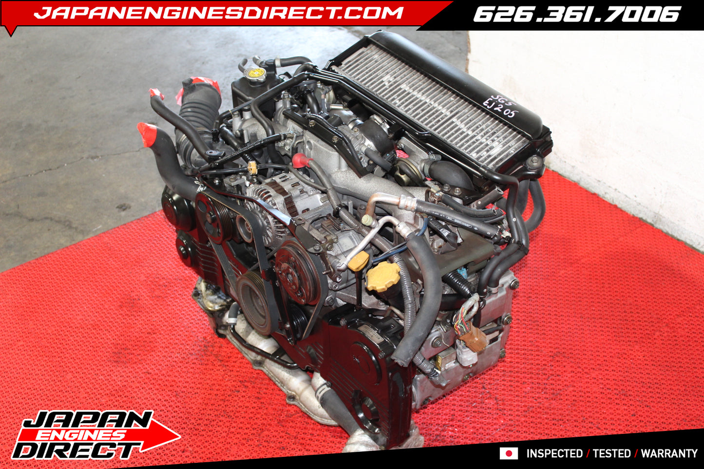 02-05 JDM Subaru Impreza WRX EJ205 AVCS Turbo Engine 2.0L DOHC Motor Replacement (Japan Import)