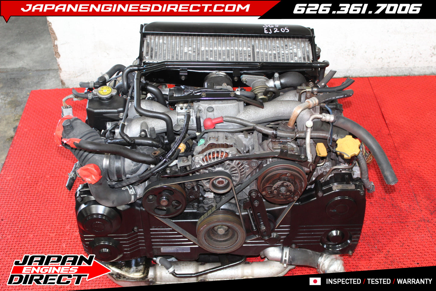 02-05 JDM Subaru Impreza WRX EJ205 AVCS Turbo Engine 2.0L DOHC Motor Replacement (Japan Import)