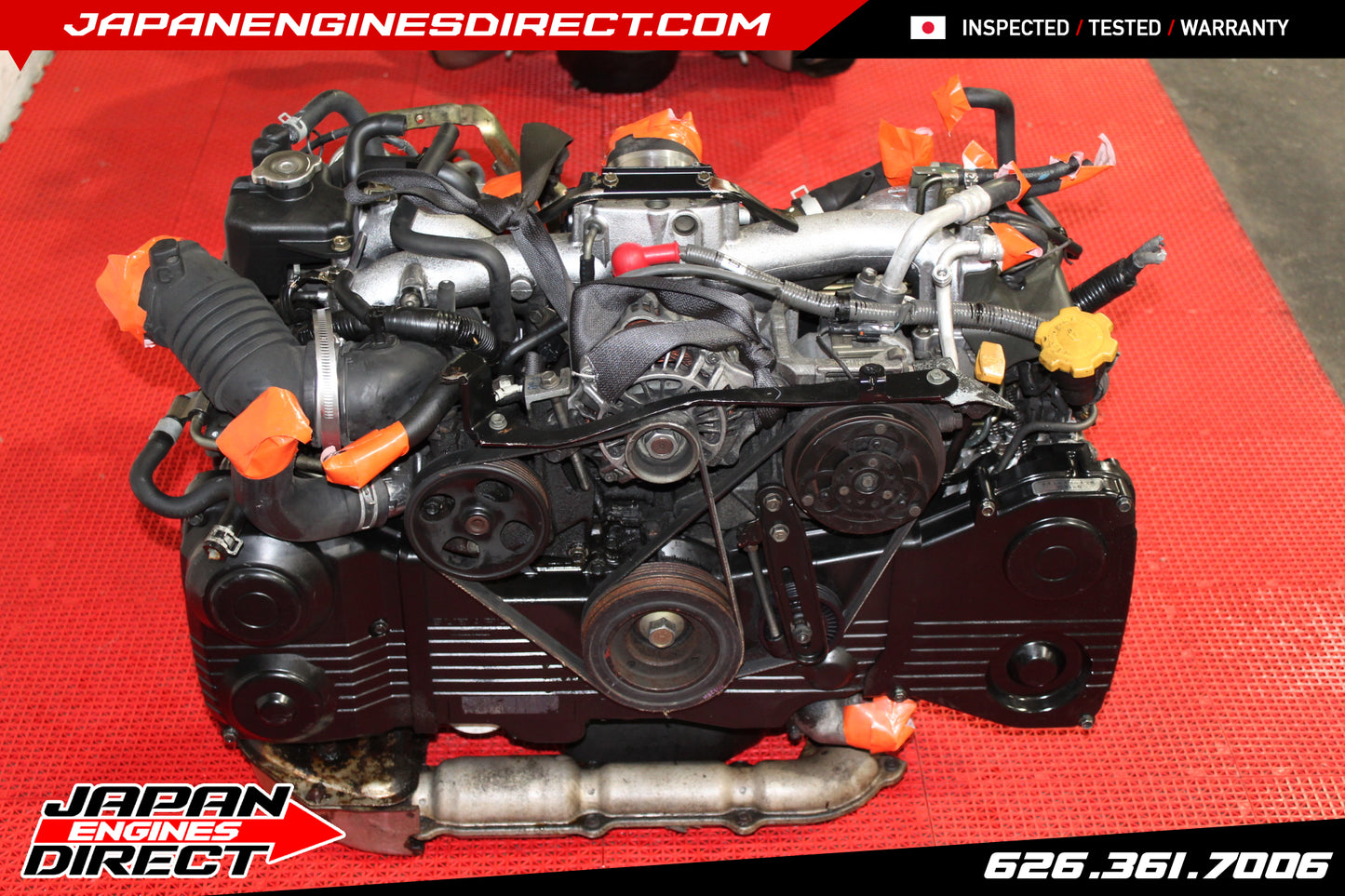 JDM SUBARU IMPREZA WRX TURBO MOTOR EJ205 2.0L ENGINE - 02 03 04 05 GENIUNE EJ20T
