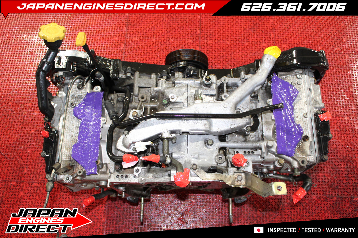 JDM EJ20 Turbo Long Block Engine for 2002-2005 Subaru Impreza WRX EJ206 2.0L Motor