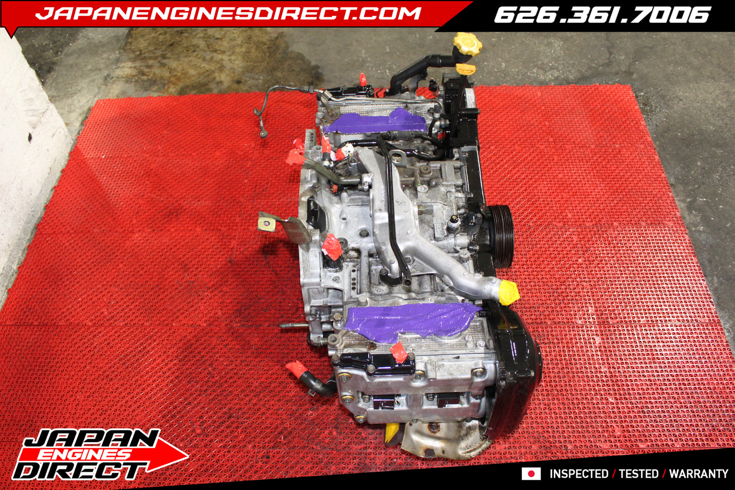 JDM EJ20 Turbo Long Block Engine for 2002-2005 Subaru Impreza WRX EJ206 2.0L Motor