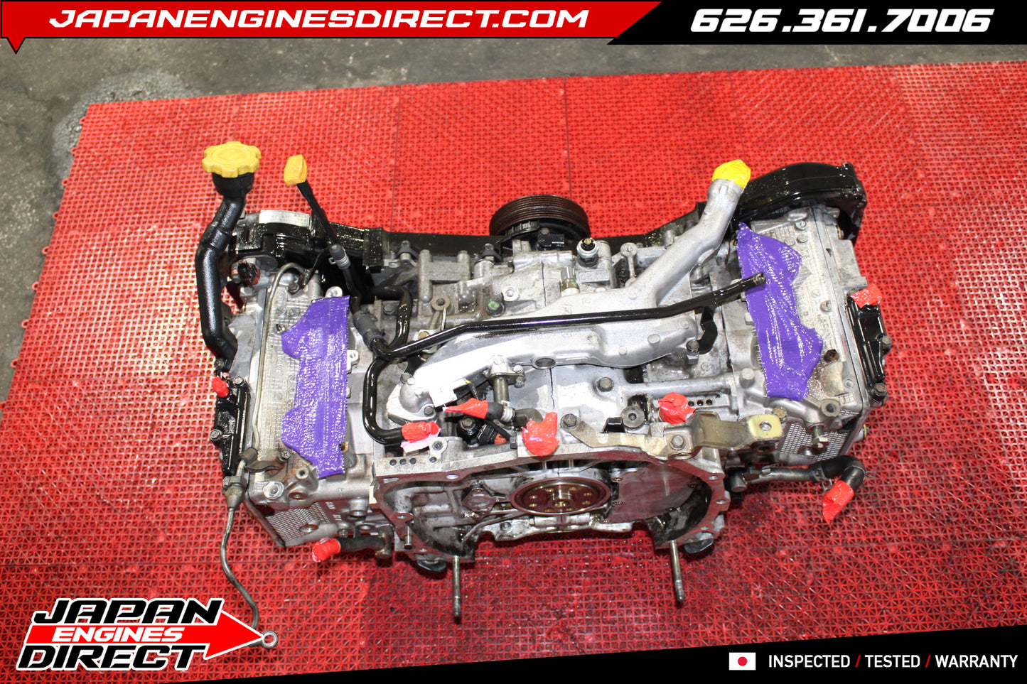 JDM EJ20 Turbo Long Block Engine for 2002-2005 Subaru Impreza WRX EJ206 2.0L Motor