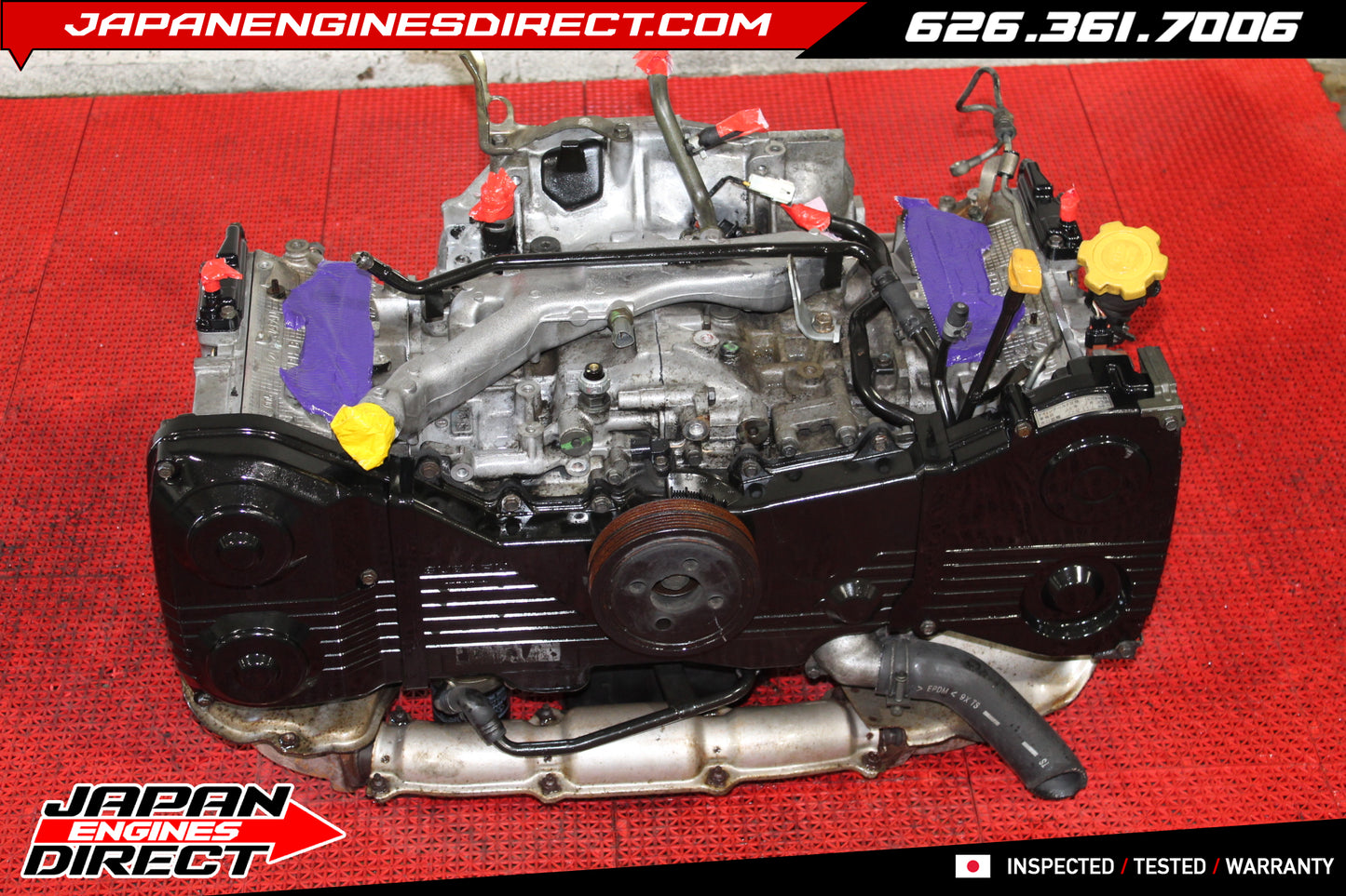 JDM EJ20 Turbo Long Block Engine for 2002-2005 Subaru Impreza WRX EJ206 2.0L Motor