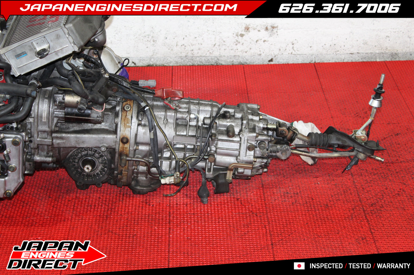 JDM Subaru EJ207 Version 8 STI Engine with 6-Speed DCCD AWD Transmission for 2004-2005 GDB WRX STI EJ257