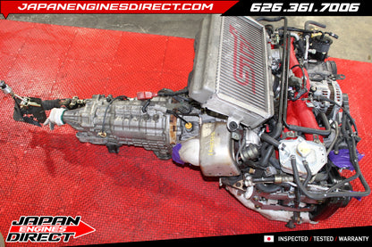 JDM Subaru EJ207 Version 8 STI Engine with 6-Speed DCCD AWD Transmission for 2004-2005 GDB WRX STI EJ257