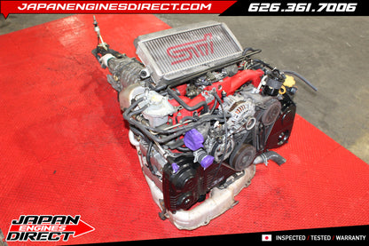JDM Subaru EJ207 Version 8 STI Engine with 6-Speed DCCD AWD Transmission for 2004-2005 GDB WRX STI EJ257