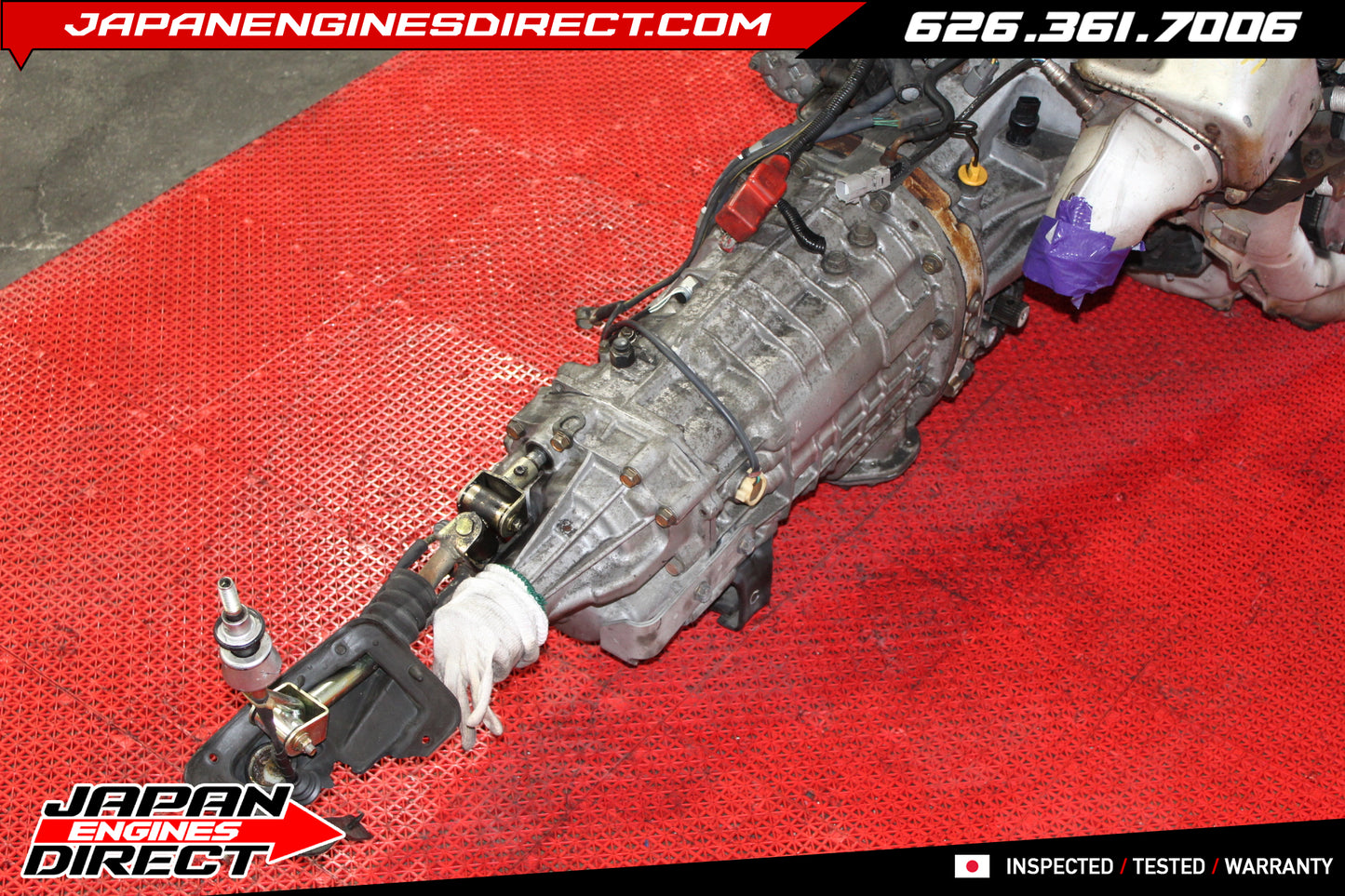 JDM Subaru EJ207 Version 8 STI Engine with 6-Speed DCCD AWD Transmission for 2004-2005 GDB WRX STI EJ257