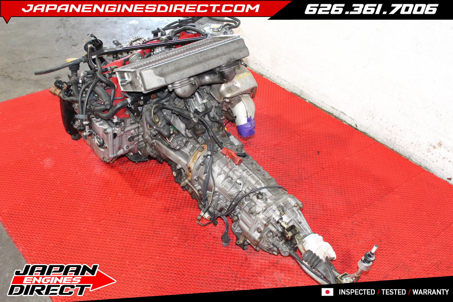 JDM Subaru EJ207 Version 8 STI Engine with 6-Speed DCCD AWD Transmission for 2004-2005 GDB WRX STI EJ257