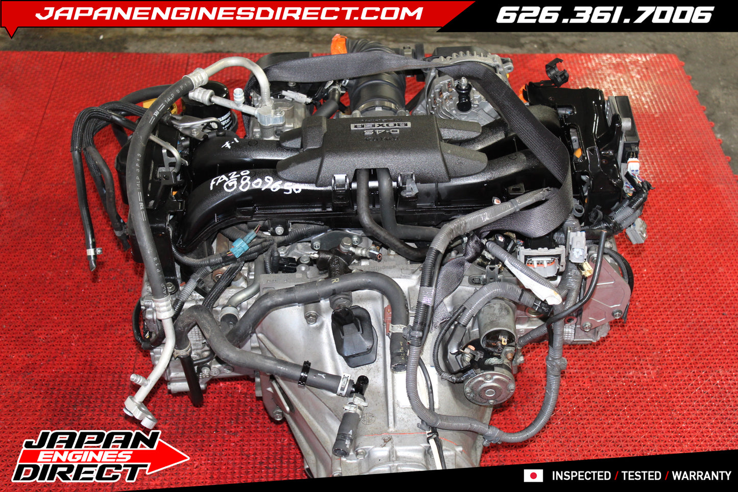 JDM Subaru BRZ / Scion FR-S FA20 2.0L Engine with 6-Speed Manual Transmission (2013–2016) – 36K Miles