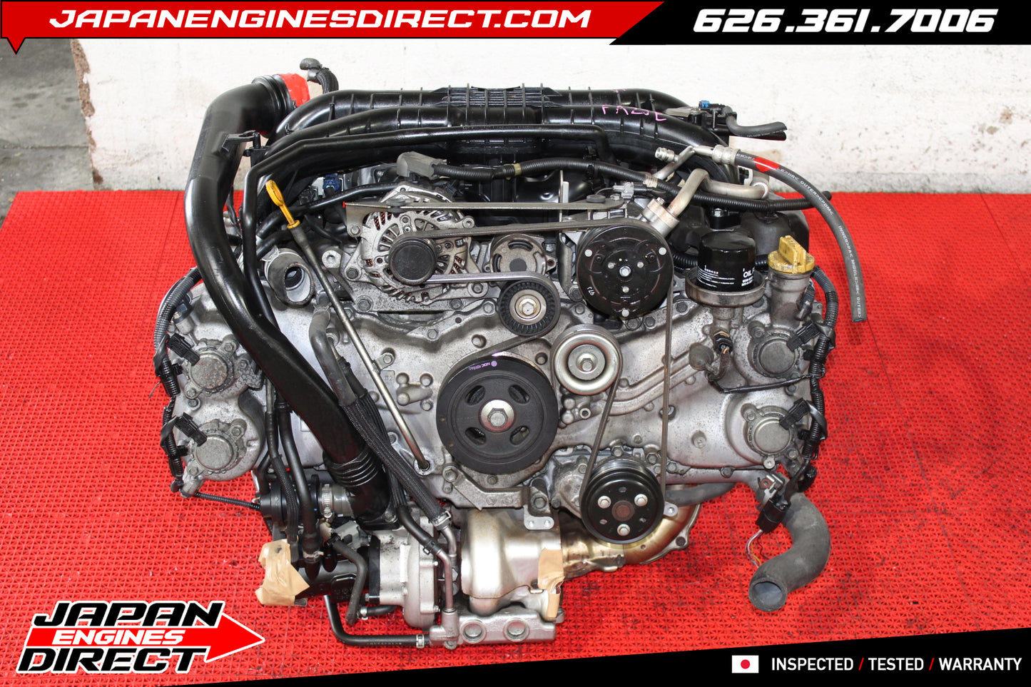 JDM Subaru WRX FA20DIT 2.0L Turbo Engine 2015-2021 DOHC FA20T Low Mileage Motor