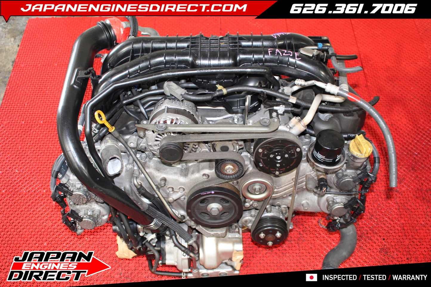 JDM Subaru WRX FA20DIT 2.0L Turbo Engine 2015-2021 DOHC FA20T Low Mileage Motor