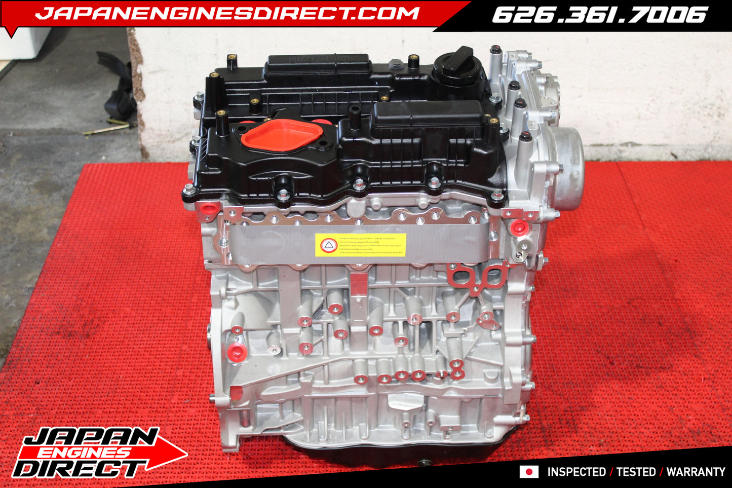G4KJ 2.4L Gen 2 Long Block Engine Assembly for Hyundai Tucson & Kia K5 2016-2023 OEM Replacement