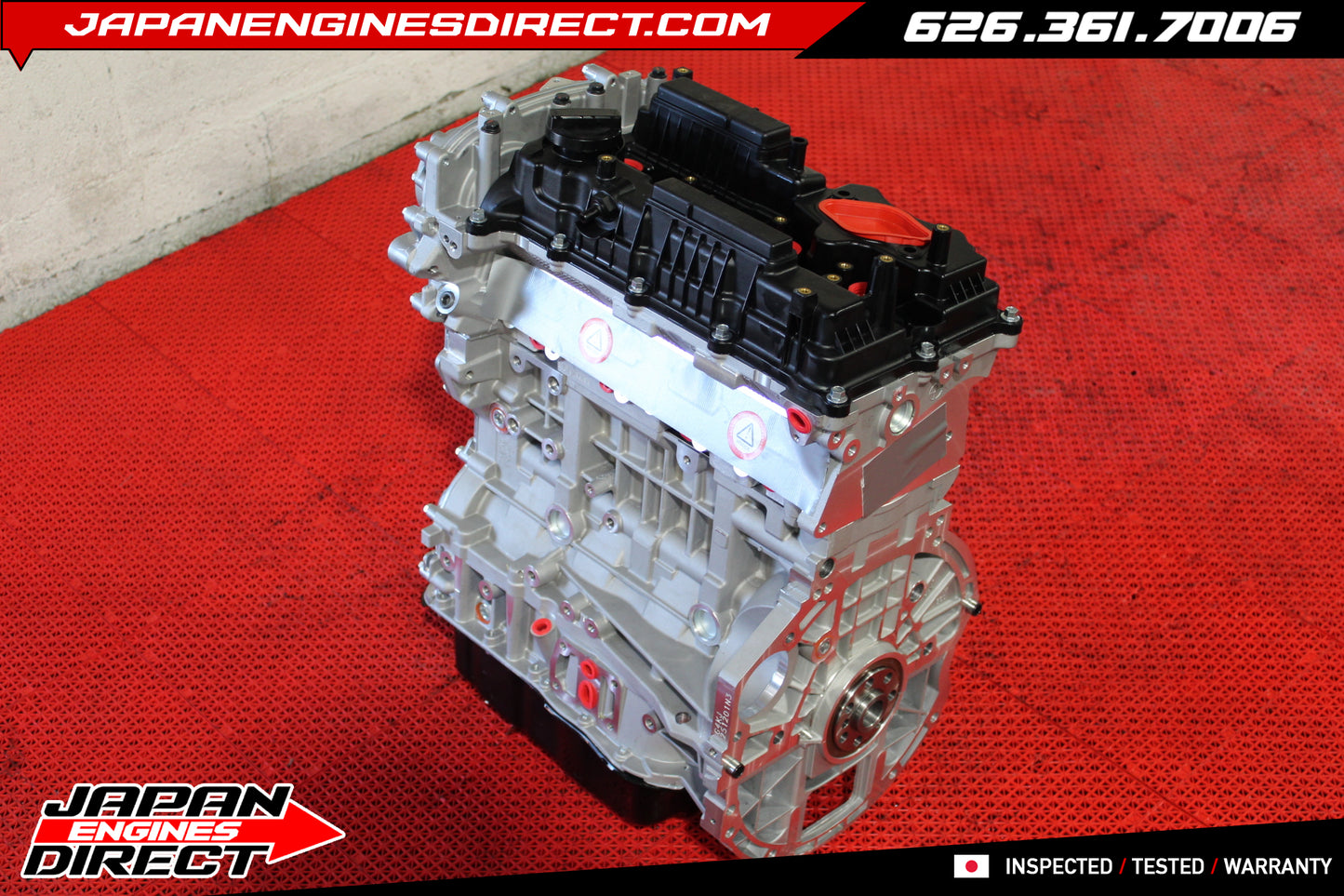 G4KJ 2.4L Gen 2 Long Block Engine Assembly for Hyundai Tucson & Kia K5 2016-2023 OEM Replacement