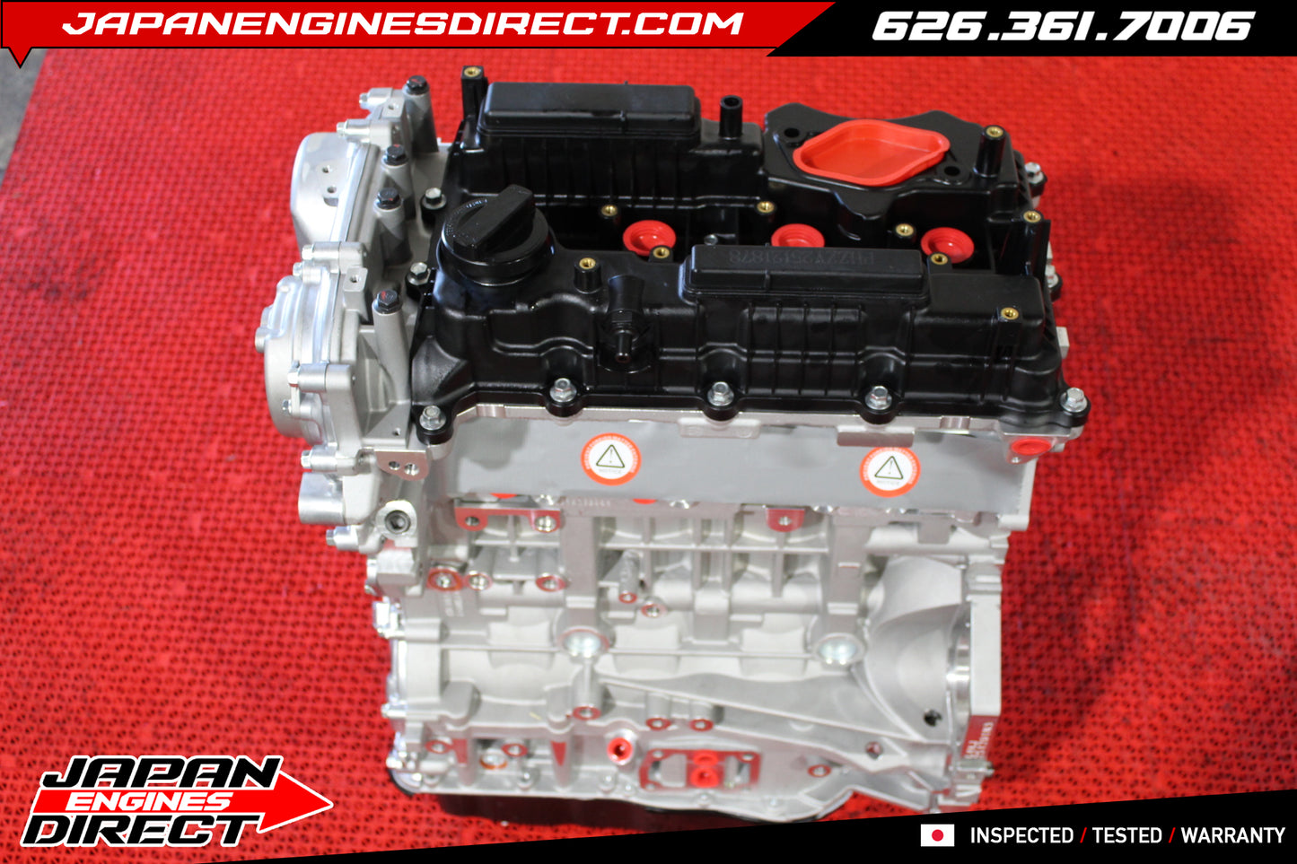 G4KJ 2.4L Gen 2 Long Block Engine Assembly for Hyundai Tucson & Kia K5 2016-2023 OEM Replacement