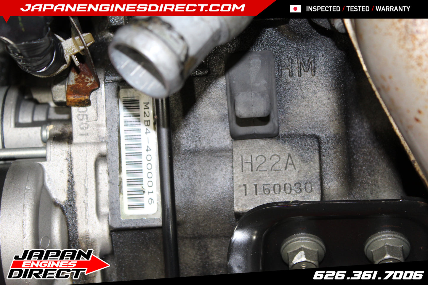 JDM H22A DOHC VTEC 2.2L MOTOR W/ 5SPD LSD TRANS PRELUDE BB1 92-96 OBD1 ENGINE