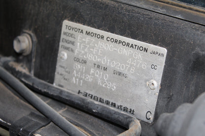 1995 TOYOTA LAND CRUISER VX- LIMITED FZJ80 RHD 4X4 1FZ-FE 4.5L JAPAN IMPORT-JDM