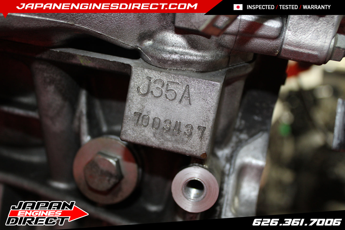 USED 2007-2010 HONDA ODYSSEY ENGINE 3.5L V6 MOTOR J35A NON VCM LOW MILES JDM