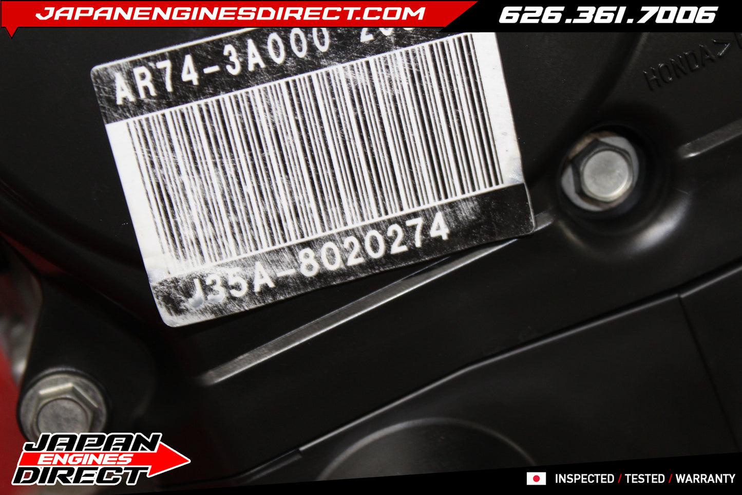 JDM Honda Pilot 2009–2015 J35Z4 VCM 3.5L V6 Engine Motor – OEM Low Mileage 38K Miles