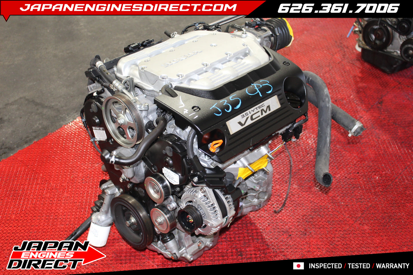 JDM Honda Pilot 2009–2015 J35Z4 VCM 3.5L V6 Engine Motor – OEM Low Mileage 38K Miles