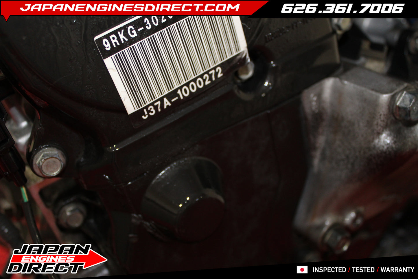 2009–2012 Acura RL SH-AWD Engine 3.7L V6 J37A Motor – Low Miles JDM Japan Import