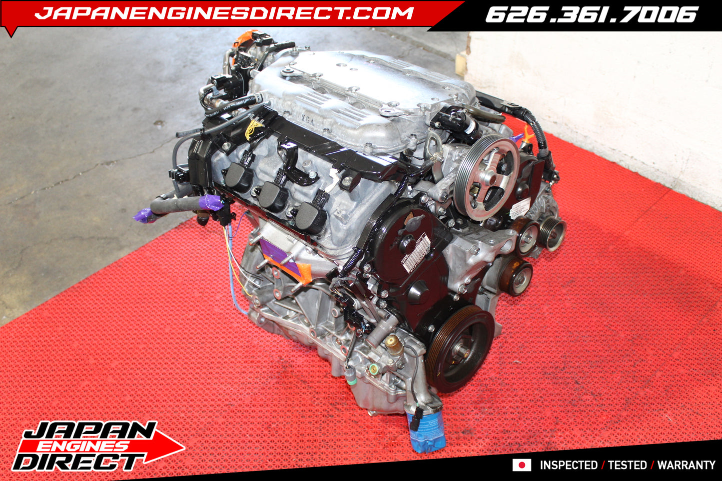 JDM 2009-2012 Acura RL 3.7L SOHC VTEC J37A Long Block Engine – J37A2 Motor Replacement