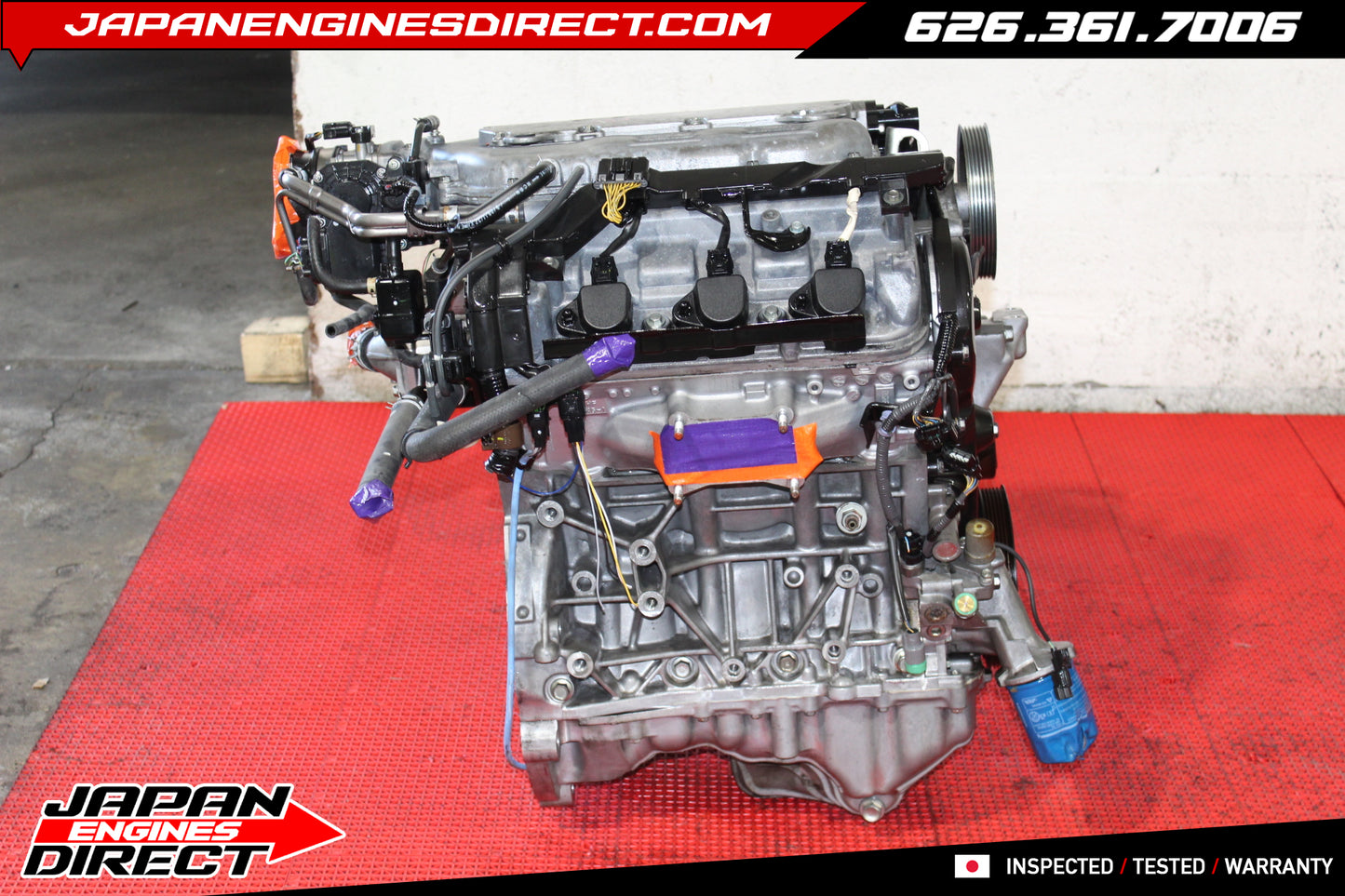 JDM 2009-2012 Acura RL 3.7L SOHC VTEC J37A Long Block Engine – J37A2 Motor Replacement