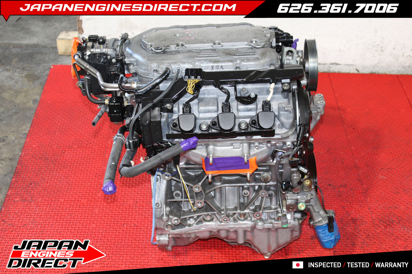 JDM 2009-2012 Acura RL 3.7L SOHC VTEC J37A Long Block Engine – J37A2 Motor Replacement