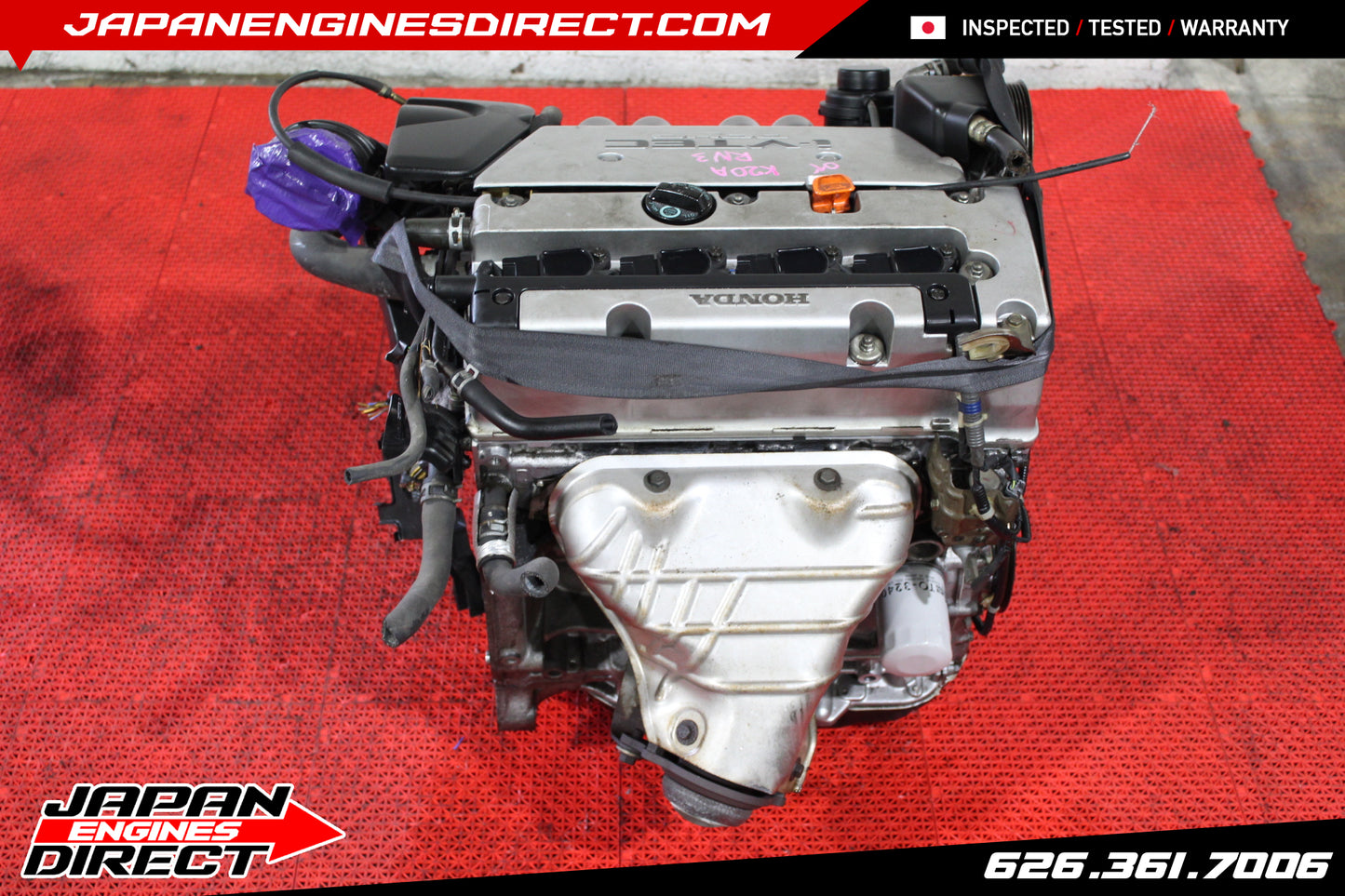 JDM USED K20A MOTOR - ACURA RSX BASE 02-06 | HONDA CIVIC SI 02-06 ENGINE 2.0L K20A3