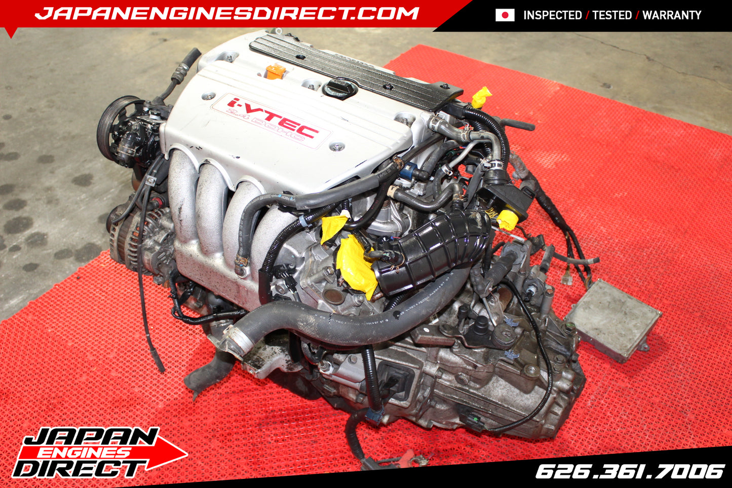 EURO-SPEC K24A3 TSX TYPE S MOTOR W/ 6 SPEED MT TRANS 2.4L K24A RBB TRUE iVTEC ENGINE