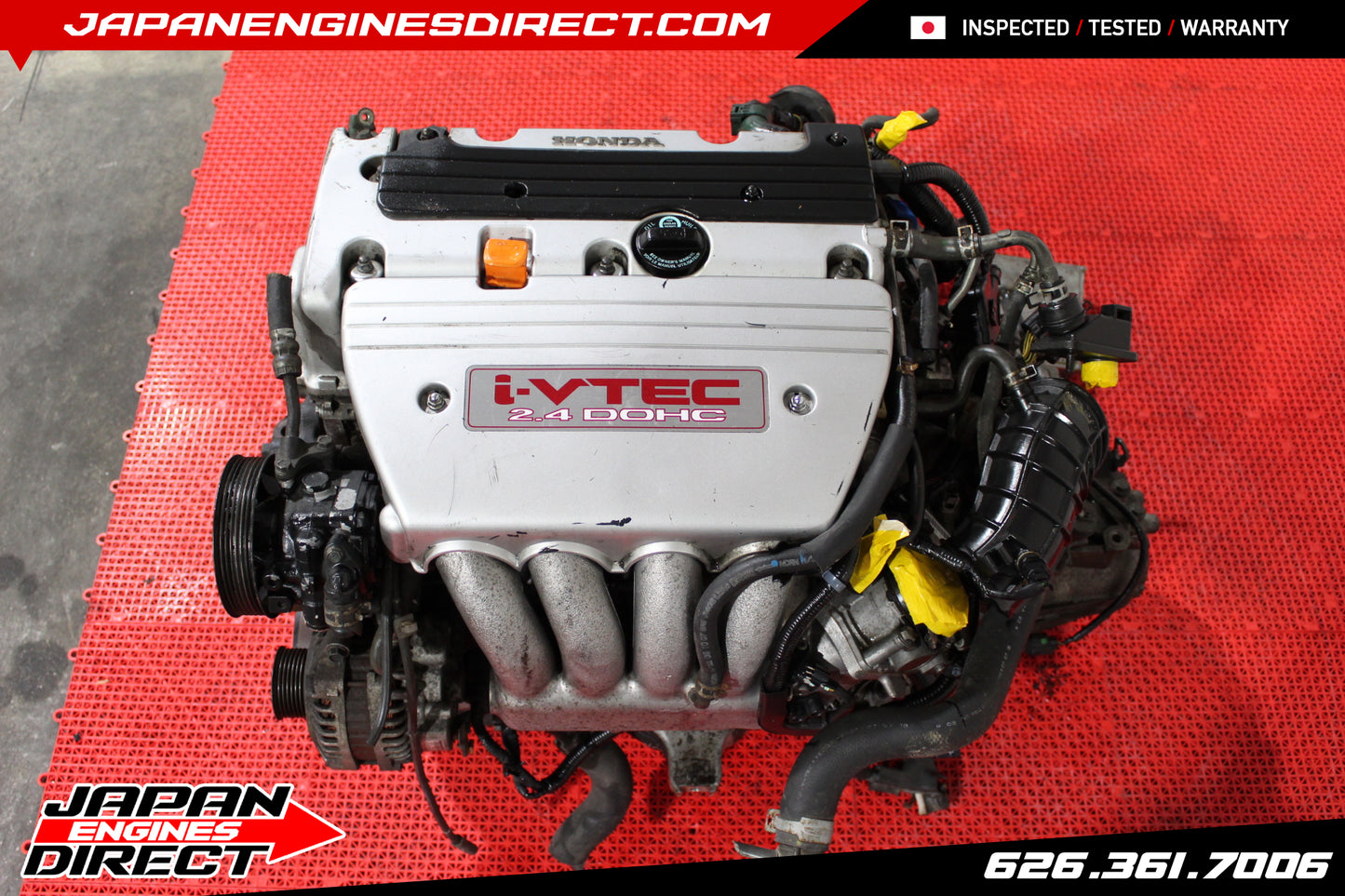 EURO-SPEC K24A3 TSX TYPE S MOTOR W/ 6 SPEED MT TRANS 2.4L K24A RBB TRUE iVTEC ENGINE