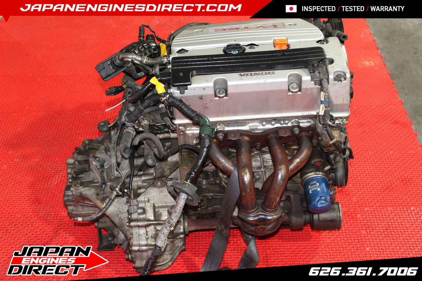 EURO-SPEC K24A3 TSX TYPE S MOTOR W/ 6 SPEED MT TRANS 2.4L K24A RBB TRUE iVTEC ENGINE