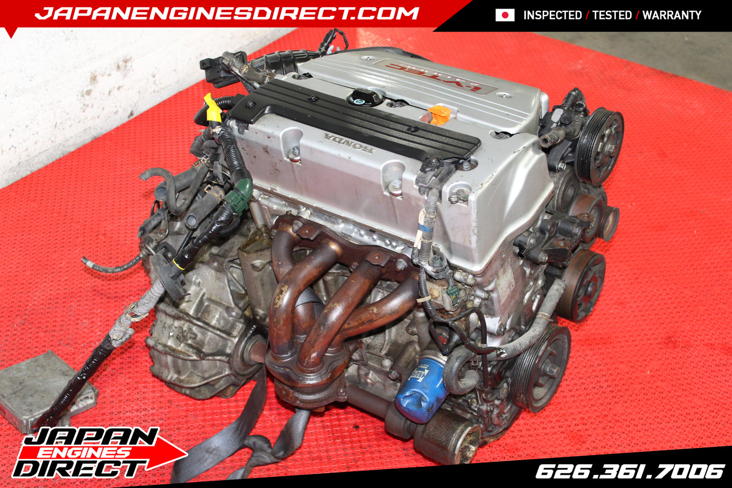 EURO-SPEC K24A3 TSX TYPE S MOTOR W/ 6 SPEED MT TRANS 2.4L K24A RBB TRUE iVTEC ENGINE