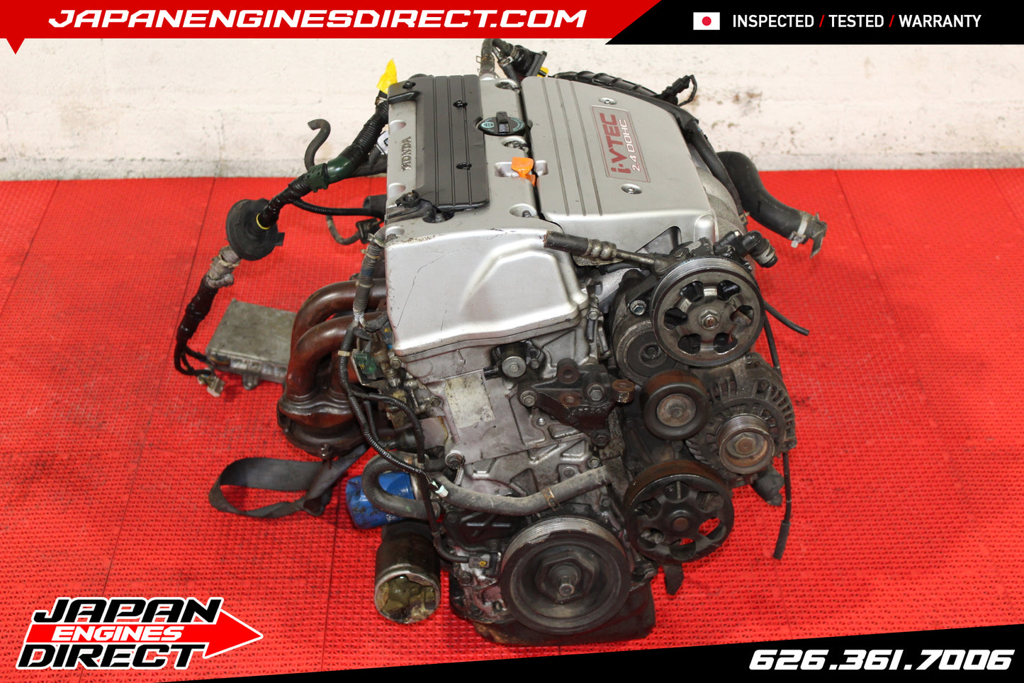 EURO-SPEC K24A3 TSX TYPE S MOTOR W/ 6 SPEED MT TRANS 2.4L K24A RBB TRUE iVTEC ENGINE