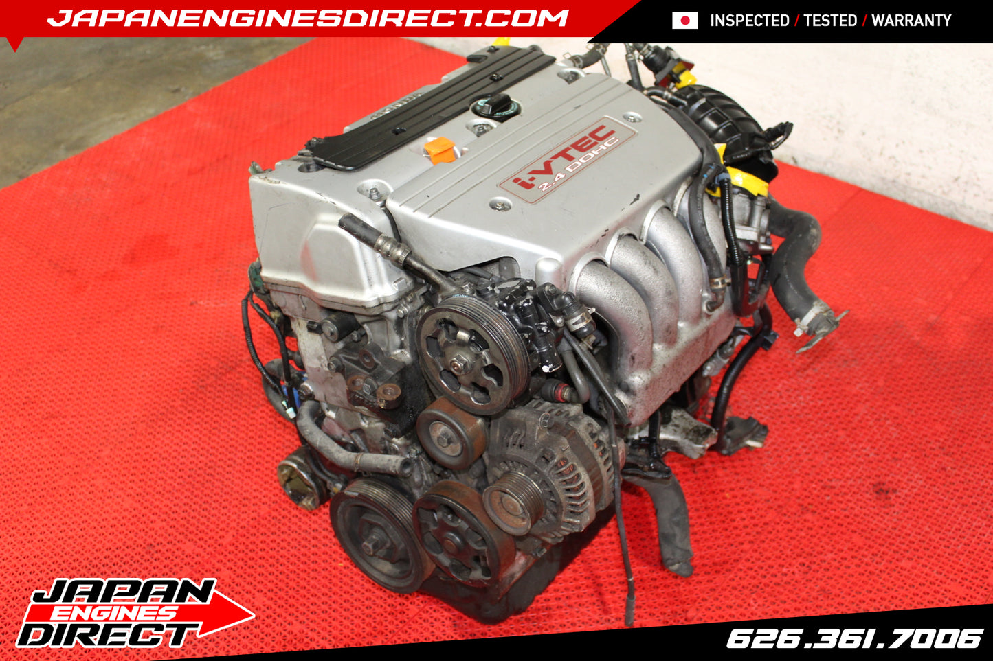 EURO-SPEC K24A3 TSX TYPE S MOTOR W/ 6 SPEED MT TRANS 2.4L K24A RBB TRUE iVTEC ENGINE